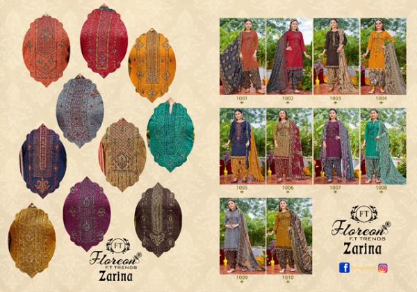 Floreon Zarina Pure Cotton Designer Exclusive Dress Material